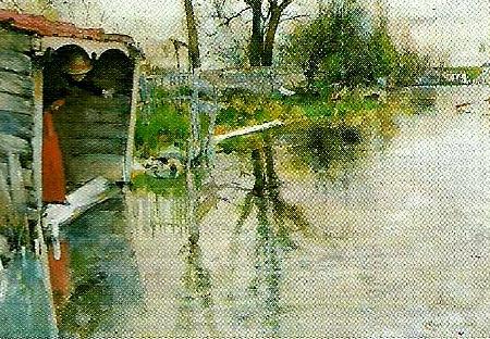 vid loing grez-grez-sur-loing, Carl Larsson